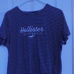Striped Navy Blue and White T-shirt
